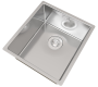 Кухонная мойка стальная подстольная 44x44 Florentina OHM.400.400.B.10.S.10 Кухонная мойка стальная подстольная 44x44 Florentina OHM.400.400.B.10.S.10