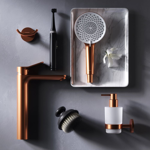 Смеситель для раковины Am.Pm X-Joy розовое золото матовый