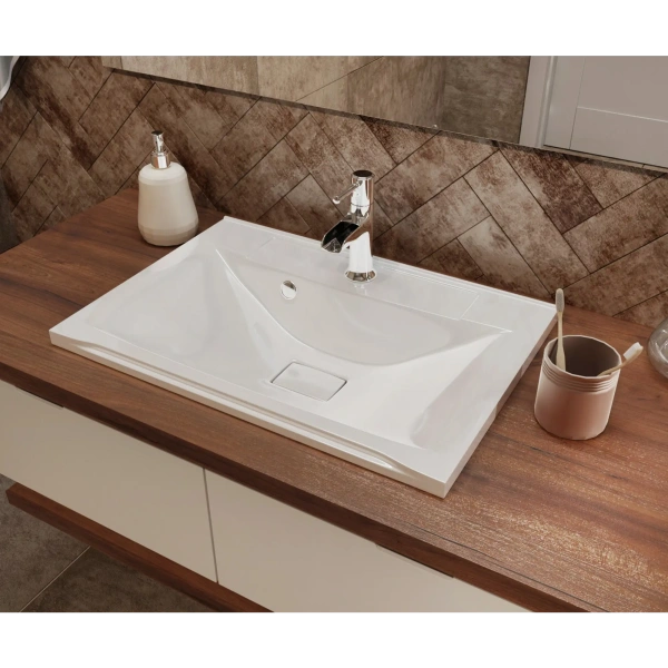 Раковина на тумбу Madera Milen 65x44.4 белая 004387
