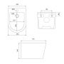 Подвесное биде IDDIS Calipso CALRB02i82 Подвесное биде IDDIS Calipso CALRB02i82