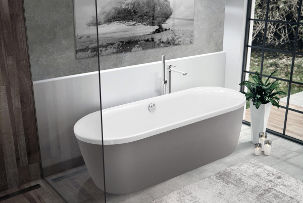 Ванна акриловая Cezares Metauro 180x80 METAURO-Central-180-80-40-W37