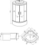 Душевая кабина Erlit ER3509TPF-C4-RUS 90x90x215 Душевая кабина Erlit ER3509TPF-C4-RUS 90x90x215