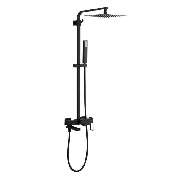 Душевая стойка  BelBagno LUCE LUC-VSCM-NERO черный матовый Душевая стойка  BelBagno LUCE LUC-VSCM-NERO черный матовый