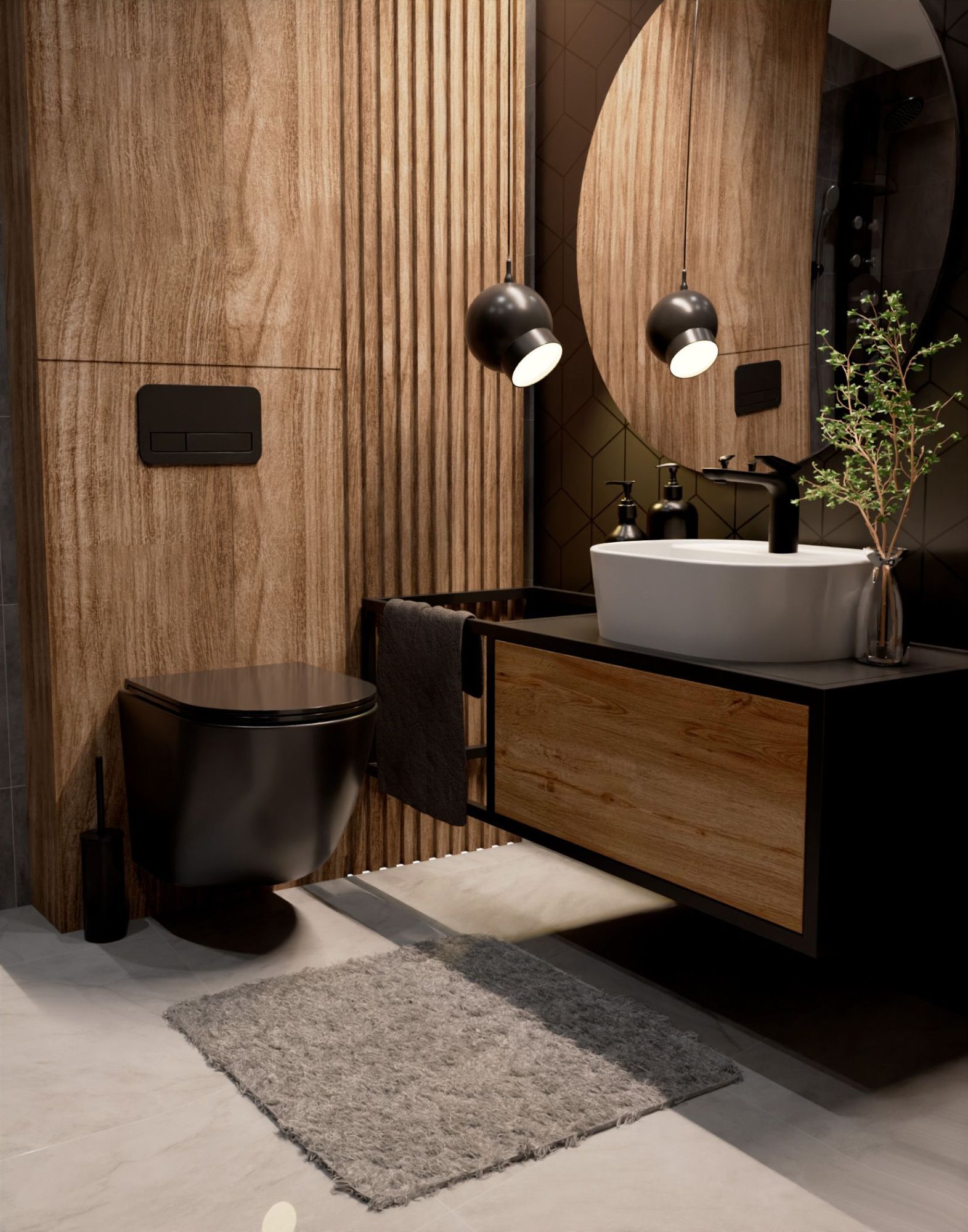 Унитаз подвесной 37х36х49 см AQUAme AQM2002MB черный матовый