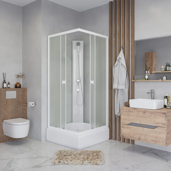 Душевая кабина 80x80 Niagara Promo P80/26Q/MT/BK Душевая кабина 80x80 Niagara Promo P80/26Q/MT/BK
