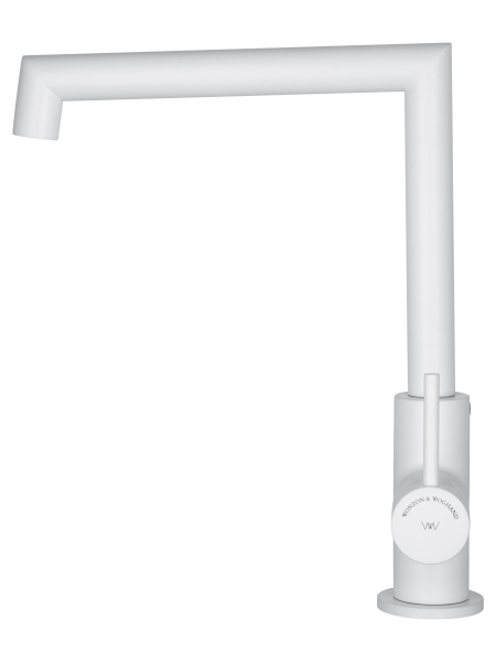 Смеситель для кухонной мойки Wonzon & Woghand WW-L1005-MW белый матовый