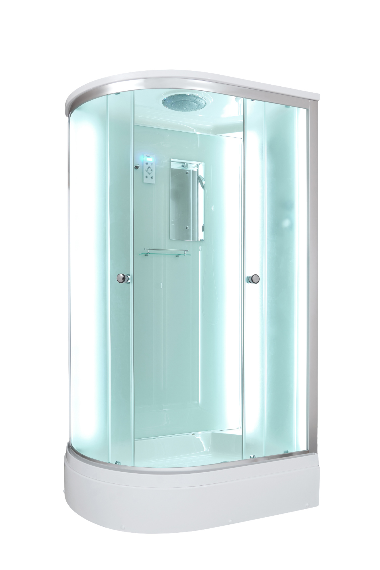 Душевая кабина DTO D272SRLED профиль хром