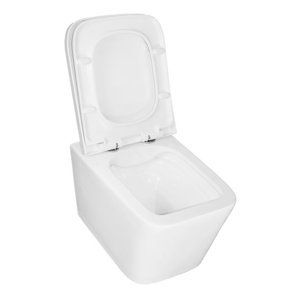 Унитаз Azario Nova AZ-2216 подвесной безободковый с микролифтом