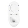 Унитаз подвесной безободковый с сиденьем  BelBagno TRE BB8001CHR/SC Унитаз подвесной безободковый с сиденьем  BelBagno TRE BB8001CHR/SC