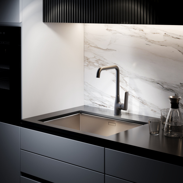 Смеситель для кухни ESKO Lagos black LG06B черный Смеситель для кухни ESKO Lagos black LG06B черный