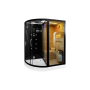 Сауна с душевой 180х110 Cerutti SPA LUGANO Nero-R Black Сауна с душевой 180х110 Cerutti SPA LUGANO Nero-R Black