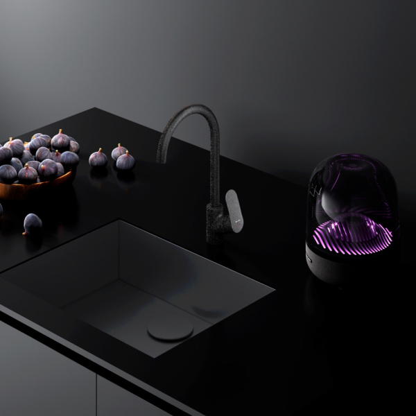 Смеситель для кухонной мойки Am.Pm Like F8007122 элегантный черный матовый