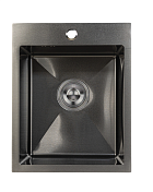 Мойка из нержавеющей стали Santegro 40 см STR4050BL графит