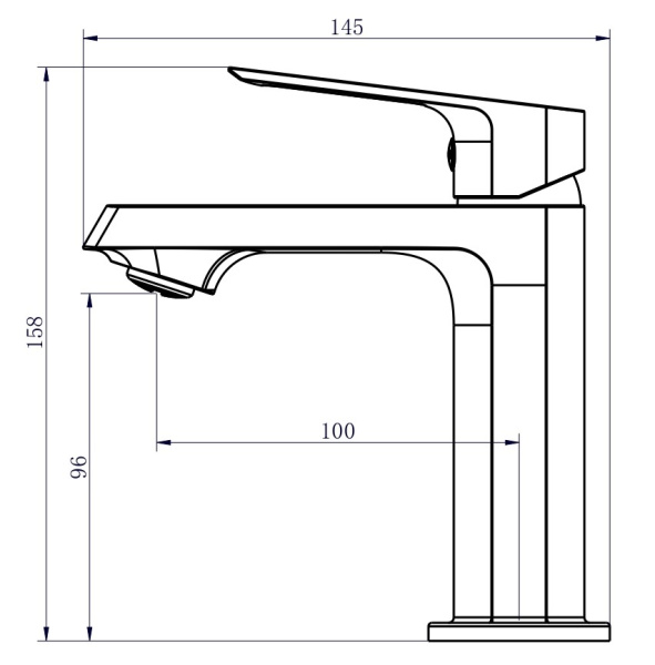 Смеситель для раковины Voda Surf SF26M хром