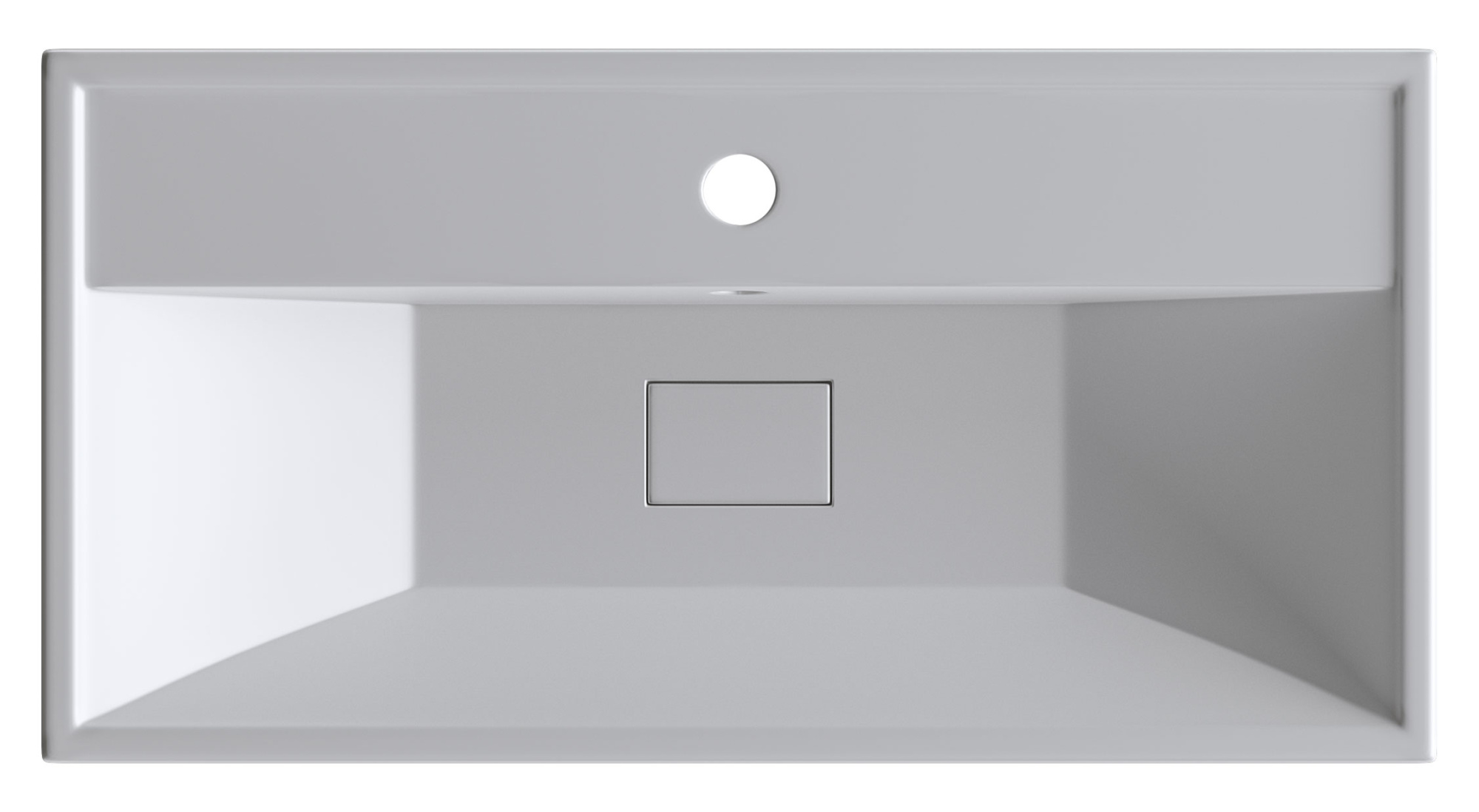 Раковина накладная Madera Malta 4627173210850 80 см белая глянцевая