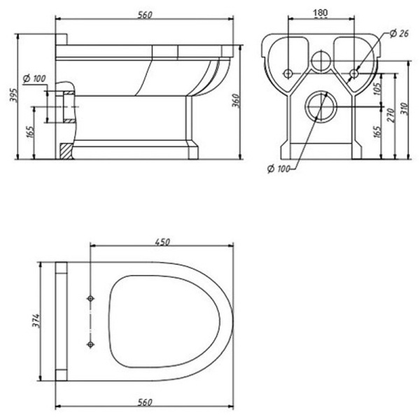 Унитаз Caprіgo Tempo 4803 подвесной с микролифтом