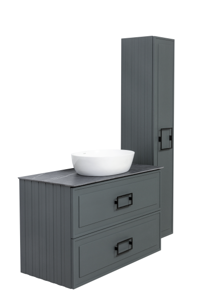 Тумба под раковину La Fenice Cubo Grigio TWIN серый 100 FNC-01-CUB-G-100-2 Тумба под раковину La Fenice Cubo Grigio TWIN серый 100 FNC-01-CUB-G-100-2