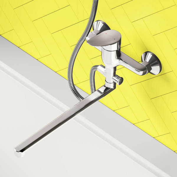 Смеситель для ванны Dorff Norma D1095000 хром глянцевый