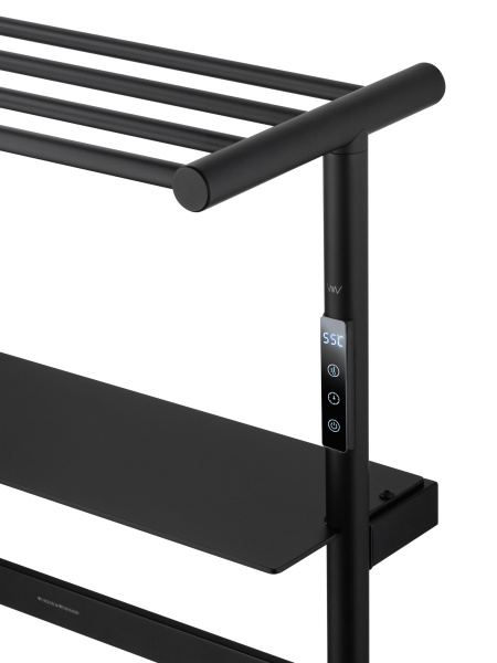 Полотенцесушитель электрический Wonzon & Woghand Düsseldorf WW-A208-MB подвесной черный матовый