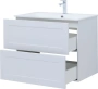 Тумба с раковиной Aquanet Терра 80 см 00323183 подвесная белая