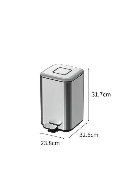 Мусорное ведро Boheme Q 10948-C хром глянцевый