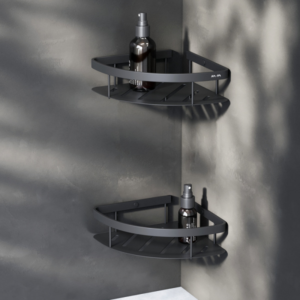 Полка для душа AM.PM Sense L 20755 A7454222 черная матовая