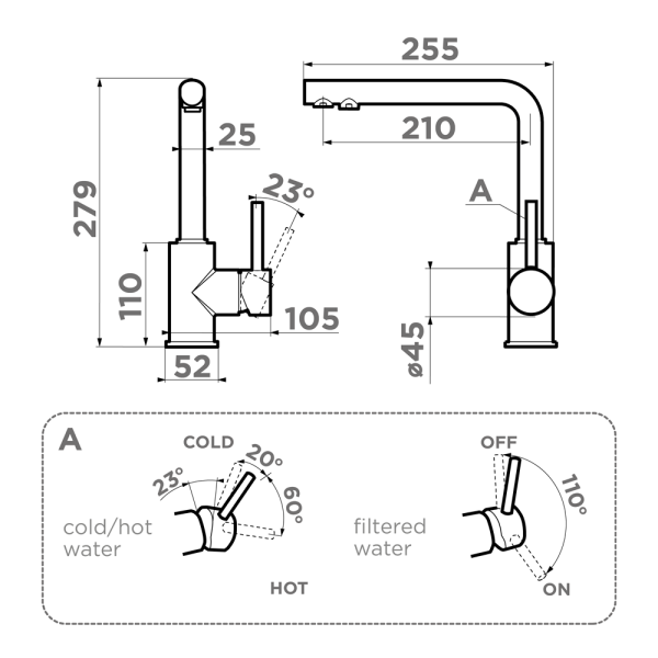 Смеситель для кухни Omoikiri Nakagawa 2 Plus 4994341 хром