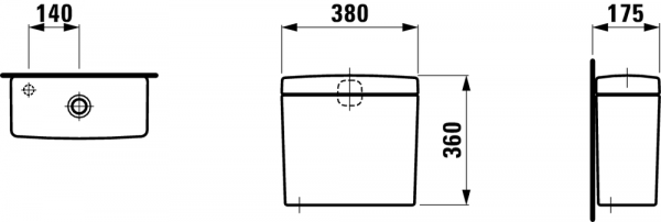 Бачок Laufen Pro 8.2695.3.000.873.1 Бачок Laufen Pro 8.2695.3.000.873.1
