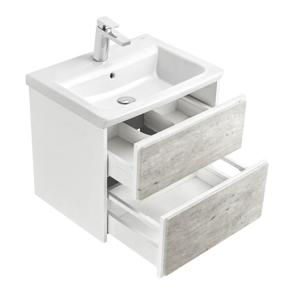 Тумба под раковину Roca Ronda 60 см Z.RU93.0.300.2 подвесная бетон, белый