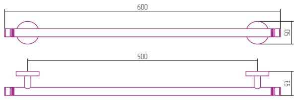 Держатель полотенец СУНЕРЖА КАНЬОН одинарный 600 мм 03-3001-0600 Золото Держатель полотенец СУНЕРЖА КАНЬОН одинарный 600 мм 03-3001-0600 Золото