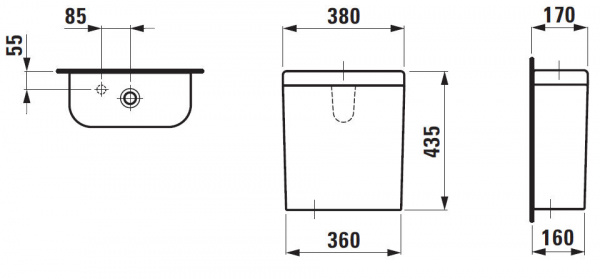 Бачок Laufen LB3 828683 Бачок Laufen LB3 828683