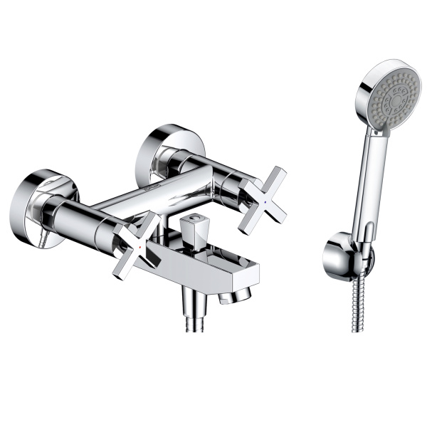 Смеситель для ванны с душевым гарнитуром WasserKRAFT Weser 7801 хром глянцевый