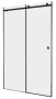 Душевая дверь ADS Sancors WTW 130x195 501WTW.130C.195BL.08 профиль черный