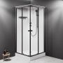 Душевая кабина 90x90 AM.PM X-Joy W94C-403-090BT стекло прозрачное профиль черный матовый Душевая кабина 90x90 AM.PM X-Joy W94C-403-090BT стекло прозрачное профиль черный матовый