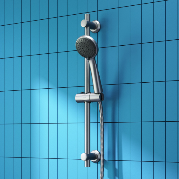 Душевой гарнитур Dorff Logic D0103000SS нержавеющая сталь;серый матовый