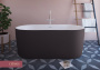 Ванна акриловая Cezares Metauro 180x80 METAURO-INT-Central-180-80-60-B-W-MATT