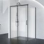 Душевой уголок 90x130 см BelBagno ACQUA ACQUA-AH-1-130/90-C-NERO черный матовый Душевой уголок 90x130 см BelBagno ACQUA ACQUA-AH-1-130/90-C-NERO черный матовый