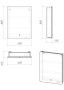 Шкаф-зеркало 60x80 см Grossman Адель 206004 белый Шкаф-зеркало 60x80 см Grossman Адель 206004 белый