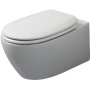 Безободковый унитаз крепежом  White Ceramic Basic W0203CF кофейный матовый Безободковый унитаз крепежом  White Ceramic Basic W0203CF кофейный матовый