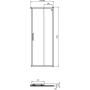 Реверсивная панель-дверь 80 см Ideal Standard CONNECT 2 Corner Square/Rectangular K9259V3 Реверсивная панель-дверь 80 см Ideal Standard CONNECT 2 Corner Square/Rectangular K9259V3