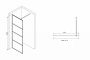 Душевая перегородка 120x200 ABBER Immer Offen AG65120B профиль черный стекло прозрачное Душевая перегородка 120x200 ABBER Immer Offen AG65120B профиль черный стекло прозрачное