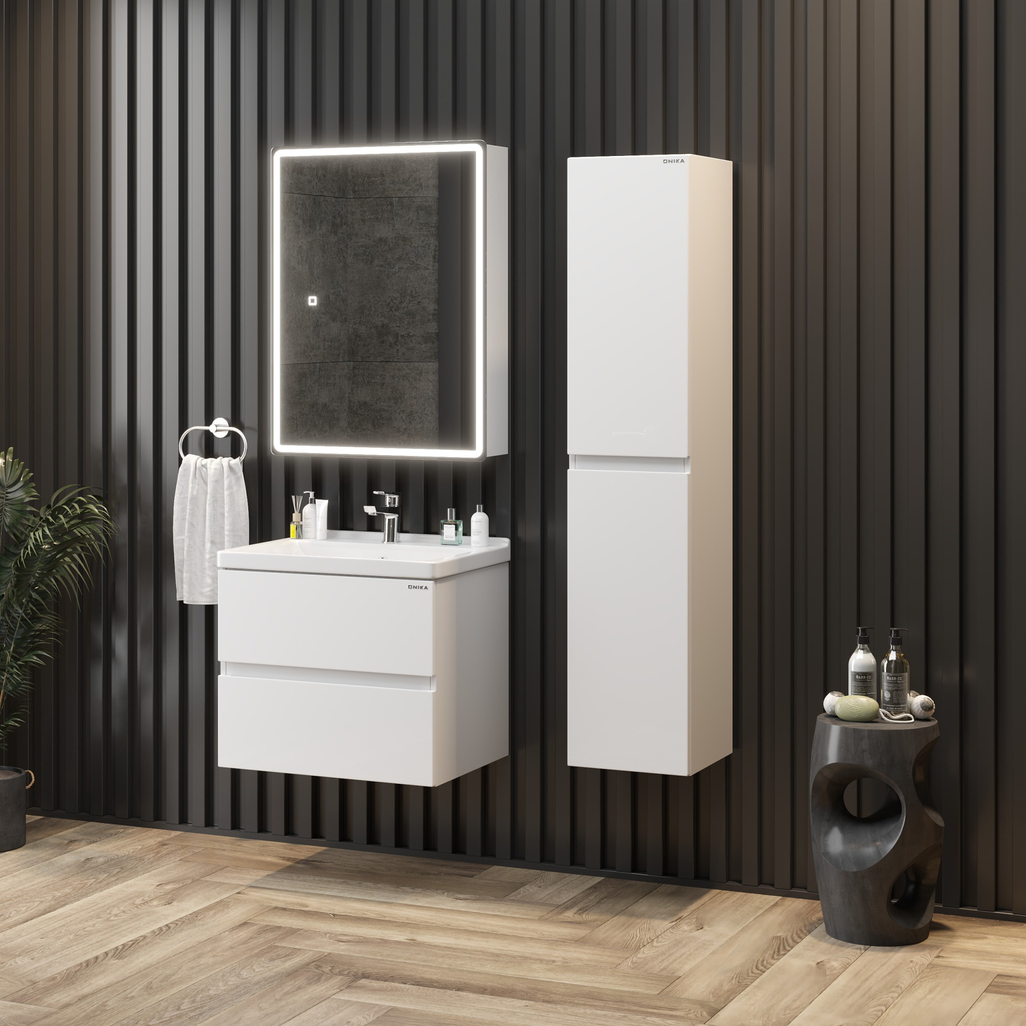 Тумба под раковину Onika Эвада 70 см 107061 белый