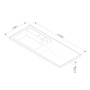 Раковина над стиральной машиной 120 см AM.PM X-Joy M85AWPL1201WG левая Раковина над стиральной машиной 120 см AM.PM X-Joy M85AWPL1201WG левая