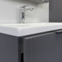 Тумба с раковиной Comforty Лима 70 см 00-00019212 подвесная антрацит