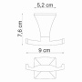 Крючок двойной WasserKRAFT Wern K-2523D Крючок двойной WasserKRAFT Wern K-2523D