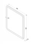 Зеркало с подсветкой и сенсорным выключателем Континент Glamour 60x80 Зеркало с подсветкой и сенсорным выключателем Континент Glamour 60x80