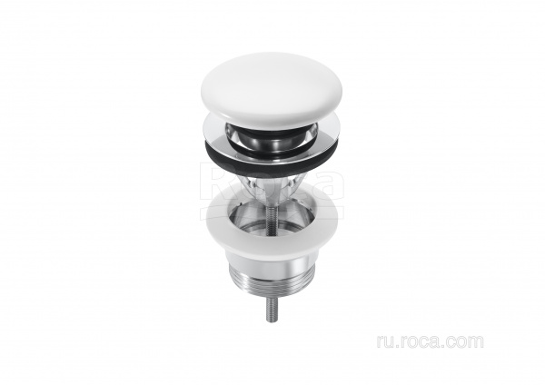 Донный клапан Roca Aqua click-clack 1 1/4 D65 белая керамика 505401100 Донный клапан Roca Aqua click-clack 1 1/4 D65 белая керамика 505401100