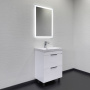 Тумба с раковиной Comforty Кама 60 см 00-00018648 напольная белая