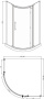 Душевой уголок 90x90x195 Bravat Blackline BS090.1110A Душевой уголок 90x90x195 Bravat Blackline BS090.1110A