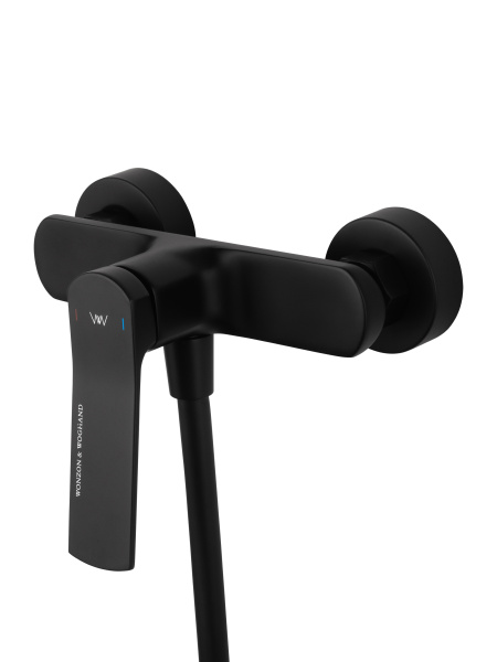 Смеситель для душа с гарнитуром Wonzon & Woghand WW-B2585-MB черный матовый